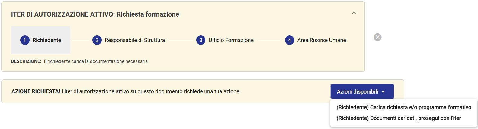 Richiesta formazione: verifica iniziale, file in numero minore di 2 Richiesta formazione: verifica iniziale, file in numero minore di 2