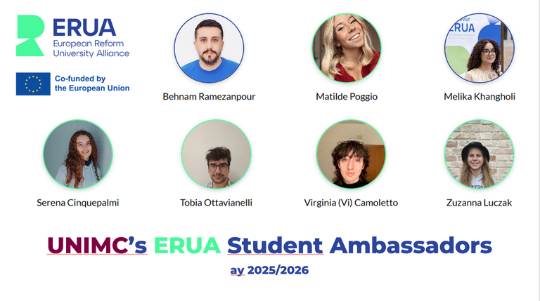 Image - Nuovi volti nel team ERUA: gli Student Ambassadors 2025/2026!
