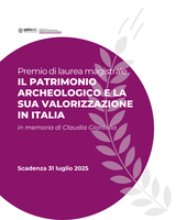 Premio di laurea su patrimonio archeologico e sua valorizzazione